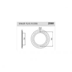 Zahnkranz Honda Alu 530/44Z