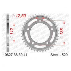Zahnkranz Stahl Honda 520/38Z