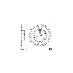 Zahnkranz Kawasaki/Suzuki Alu 428/51Z