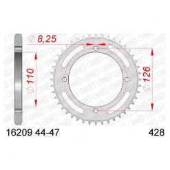 Zahnkranz AFAM 428/44Z Stahl