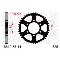 Zahnkranz AFAM Stahl Kawasaki 525/44Z schwarz