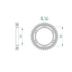 Zahnkranz Kawasaki 530/45Z