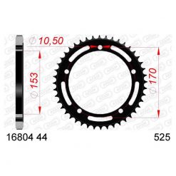 Zahnkranz AFAM 525/44Z Stahl