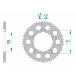 Zahnkranz KTM Alu 420/50Z