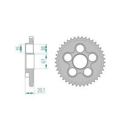 Zahnkranz MV,Agusta 520/41Z