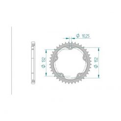 Zahnkranz MV,Agusta 525/40Z