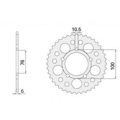 Zahnkranz Alu Marchesini/BST/OZ 525/39Z