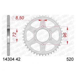 Zahnkranz Alu Suzuki 520/42Z