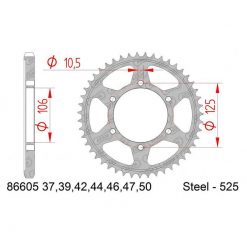 Zahnkranz AFAM Stahl 525/44Z