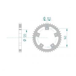 Zahnkranz Triumph 525/43Z