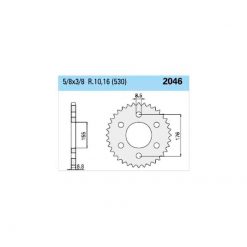 Zahnkranz Triumph Alu 530/43Z