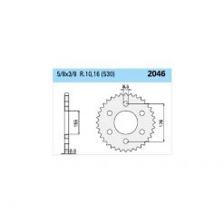 Zahnkranz Triumph Alu 530/44Z