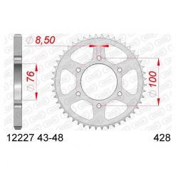 Zahnkranz AFAM 428/43Z Stahl