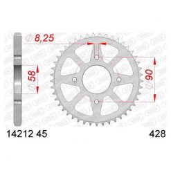 Zahnkranz AFAM 428/45Z Stahl
