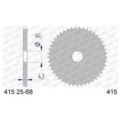 Zahnkranz Alu roh 415/45Z