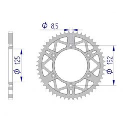 Zahnkranz Afam Alu Beta 520/49Z