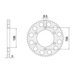 Zahnkranz Husqvarna Alu 520/36Z