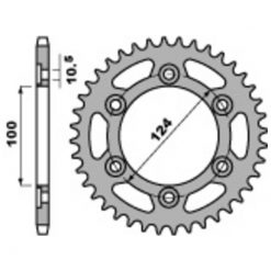 Zahnkranz Ducati Alu 520/36Z