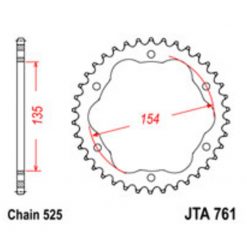 Adapter Ducati Stahl 520/40Z (JT 761)