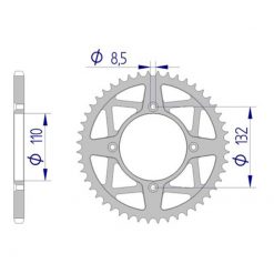 Zahnkranz Afam Alu KTM 520/48Z