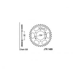 Zahnkranz Alu Kawasaki 525/41Z
