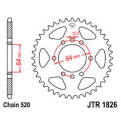 Zahnkranz Kawa/Suzuki Quad Alu 520/40Z