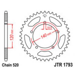 Zahnkranz KIT CORSS Suzuki Alu 520/44Z