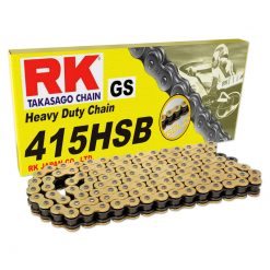 Antriebskette Mofa RK 415HSB 122L, Kette 415 super-verstärkt, gold-schwarz
