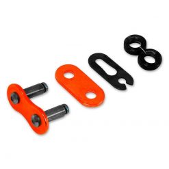 Kettenschloss 420 mit Clip RK 420SB, ohne O-Ring, PC (orange)