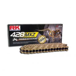 Kette 428 RK 428MXZ 146L, Motocross-Racing, ohne O-Ring, gold-gold