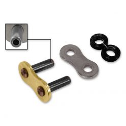 Kettenschloss 428 Nietschloss RK 428KRO, O-Ring, CLF *PLS*, gold-sch