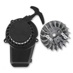 Seilzugstarter System Pocket-Bike Alu schwarz Version 2