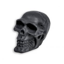 Ventildeckel HH CRACKED SKULL (Totenkopf) schwarz, Paar