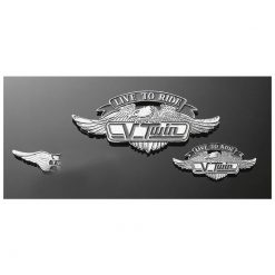 Emblem HH LIVE TO RIDE V-TWIN (55 x 55mm) zum kleben