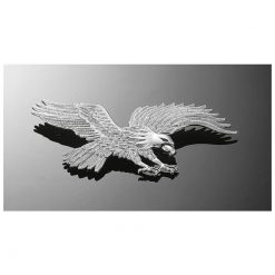 Zierfigur HH HAWK gross (1 Stück) Aluminium chrom 120 x 230mm