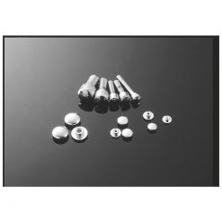 Abdeckkappen HH 10 St., Kunststoff chrom, Inbus M6 - innen