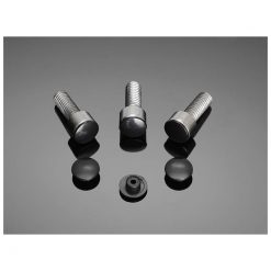 Abdeckkappen HH 10 St., Kunststoff schwarz, Inbus M8 - innen