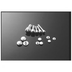 Abdeckkappen HH 10 St., Kunststoff chrom, Inbus M10 - innen