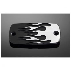 Bremsflüssigkeits-Behälterdeckel HH FLAME schwarz/chrom