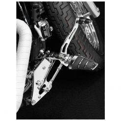 Fussrastenanlage HH SMOOTH +25cm chrom zu Kawasaki CH-Hom