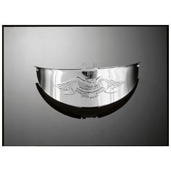 Scheinwerfervisier HH LIVE TO RIDE chrom für Ø180mm Scheinwerfer