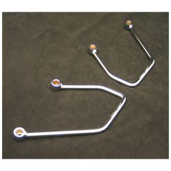 Satteltaschenhalter HH (Paar) mit Befestigungskit chrom Honda