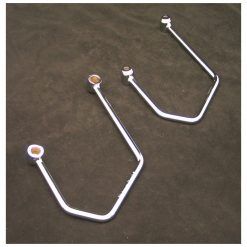 Satteltaschenhalter HH (Paar) mit Befestigungskit chrom Honda