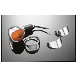 Blinkervisiere HH (Paar) PLAIN chrom für Honda