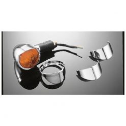 Blinkervisiere HH (Paar) PLAIN chrom für Kawasaki