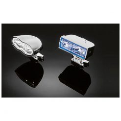 Scheinwerfer HH DOUBLE OVAL chrom mit klarem Glas E-Hom