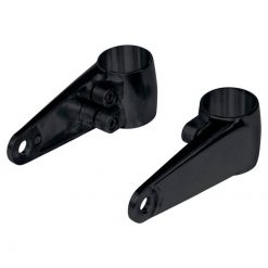 Scheinwerferhalter HH Aluminium schwarz für Ø 35+39+41mm Holmen