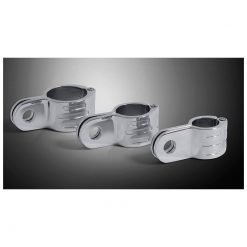 Befestigungsbride HH chrom 1 Zoll 25.4mm Fussrasten/Scheinw. (1 Stk)