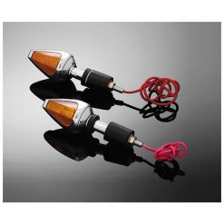 Lenkerblinker HH Paar DIAMOND chrom (Ø35x61mm, Ø22-25mm) E-Hom