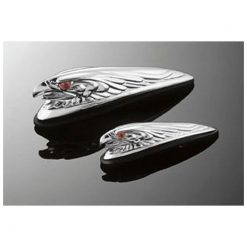 Zierfigur HH EAGLEHEAD (12cm) chrom für Schutzblech, beleuchtet
